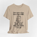Girl Who Loved Cats & Tattoos T-Shirt | Cat Lover Gift