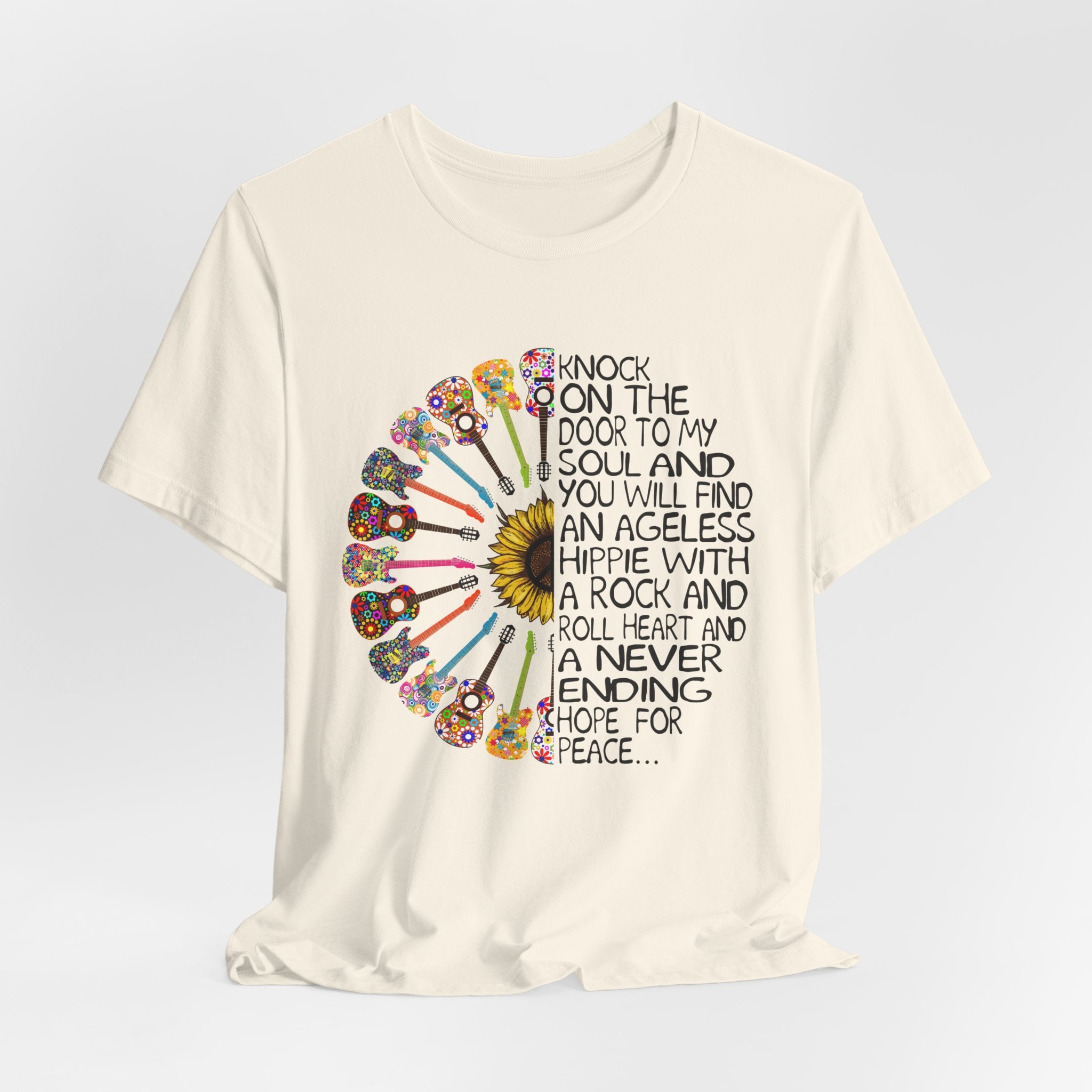 Ageless Hippie Soul Rock & Roll Heart T-Shirt | Peace Lover Gift