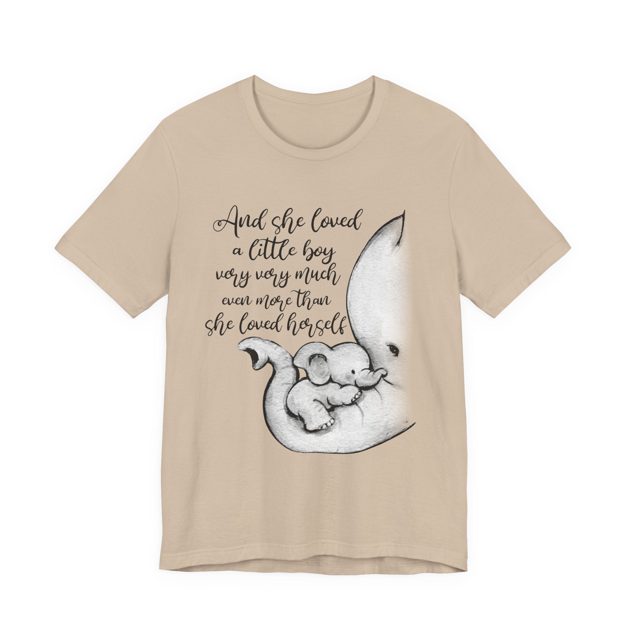 She Loved A Little Boy Elephant T-Shirt | Mom & Son Gift