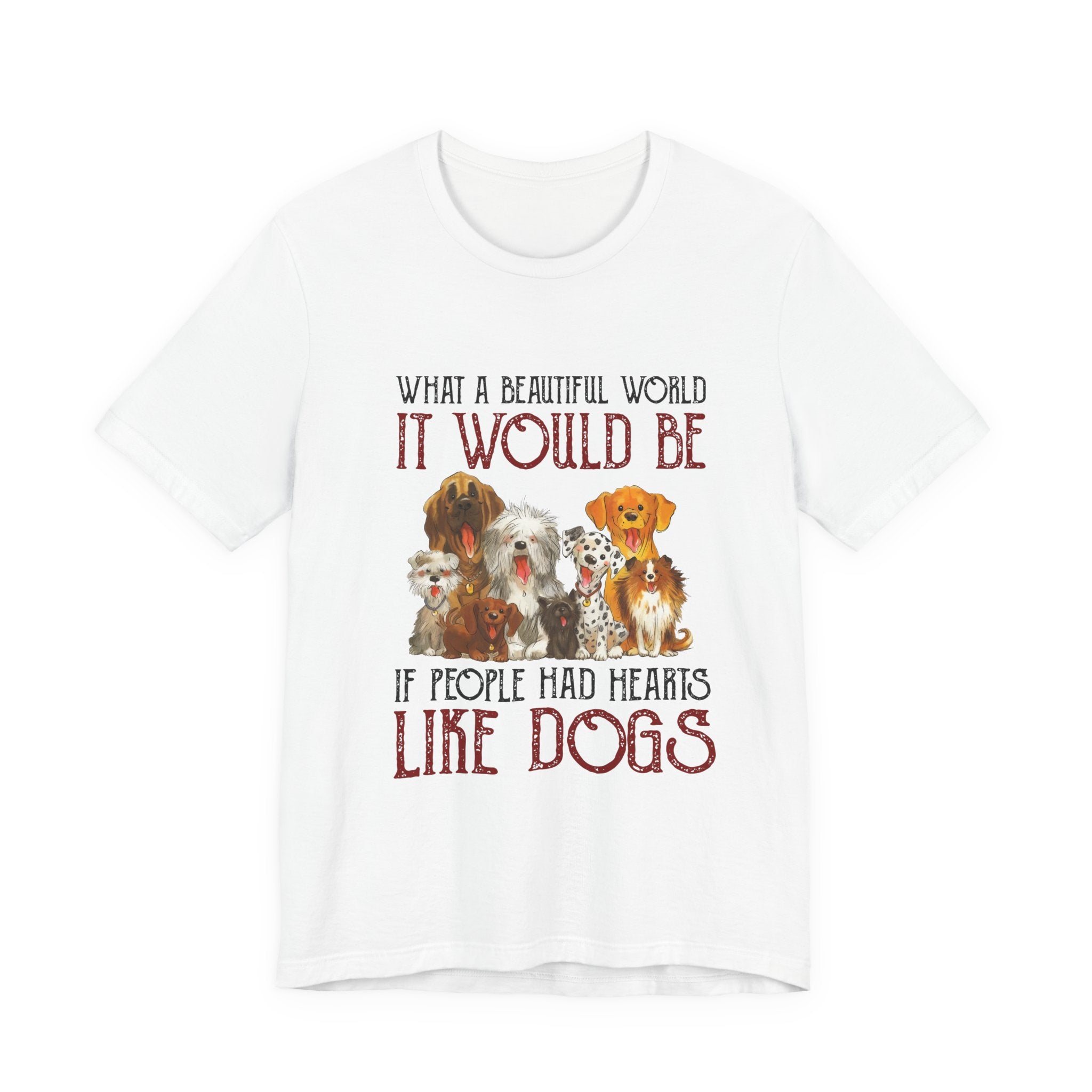 Hearts Like Dogs T-Shirt | Dog Lover Owner Gift