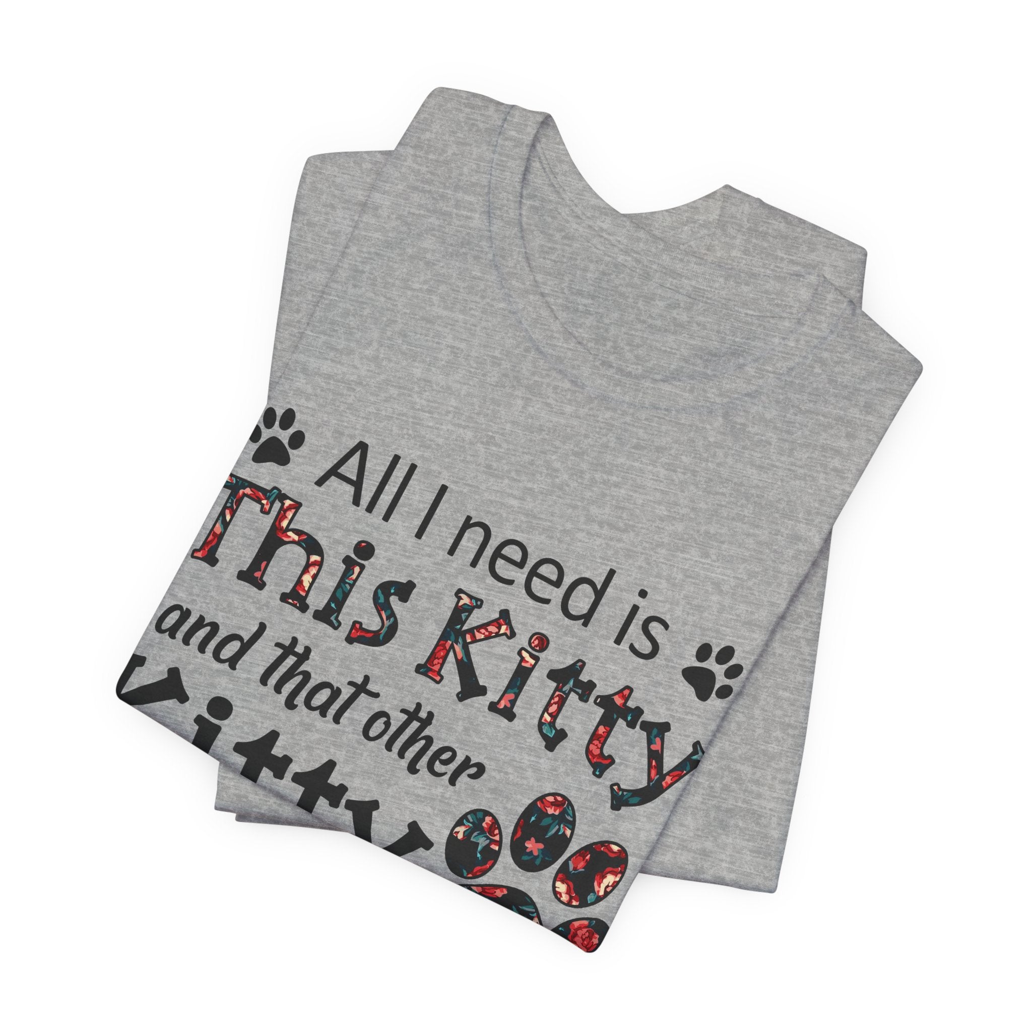 All I Need Is This Kitty T-Shirt | Crazy Cat Lover Gift