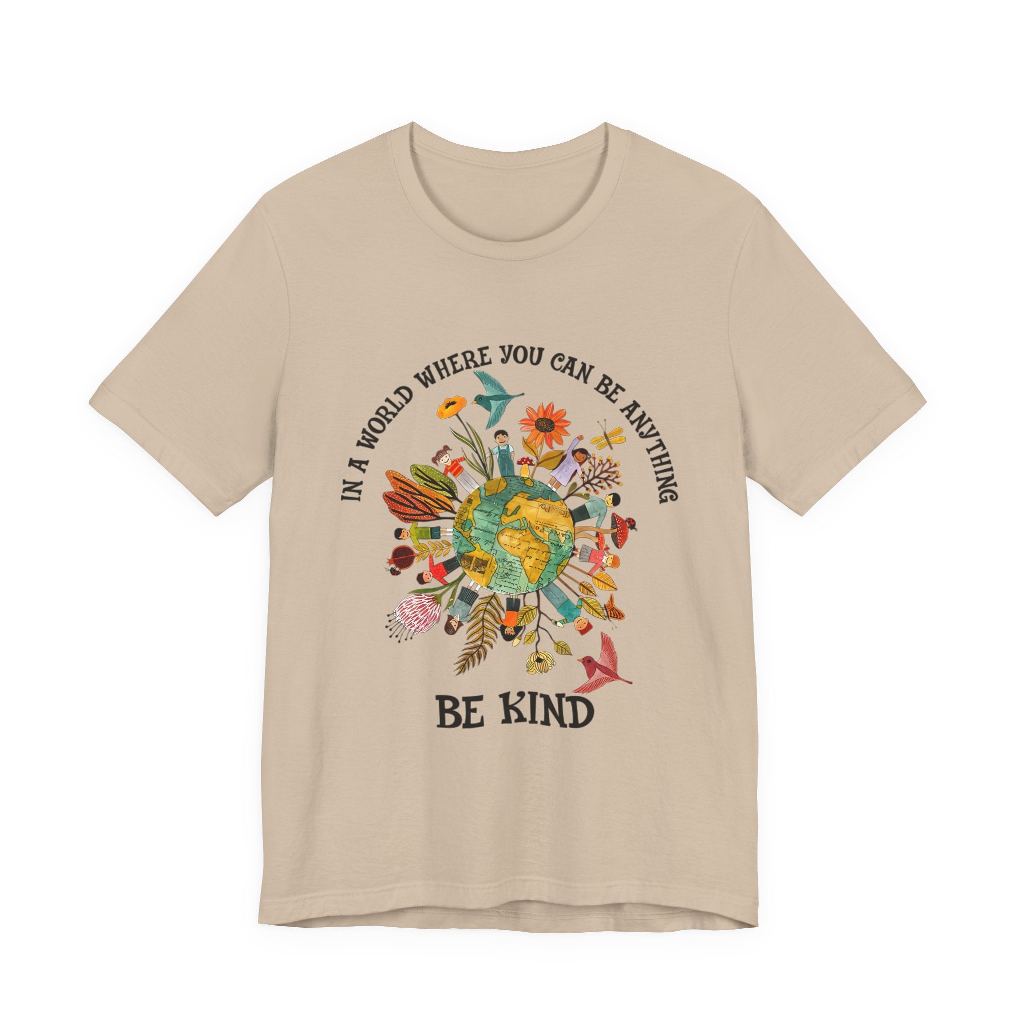 In A World Be Kind T-Shirt | Hippie Soul Gift