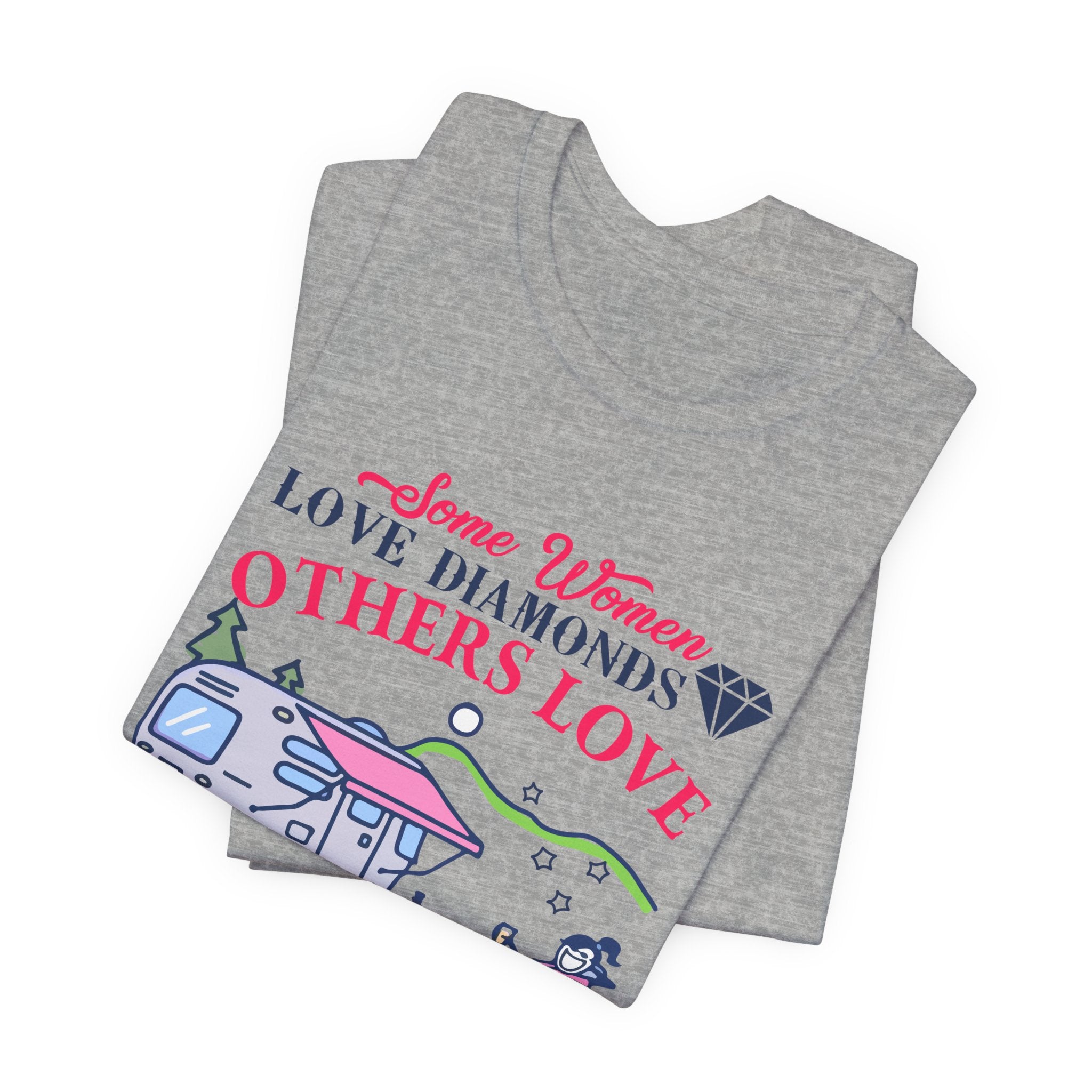 Camper Hot Coffee Campfire T-Shirt | Outdoor Woman Gift