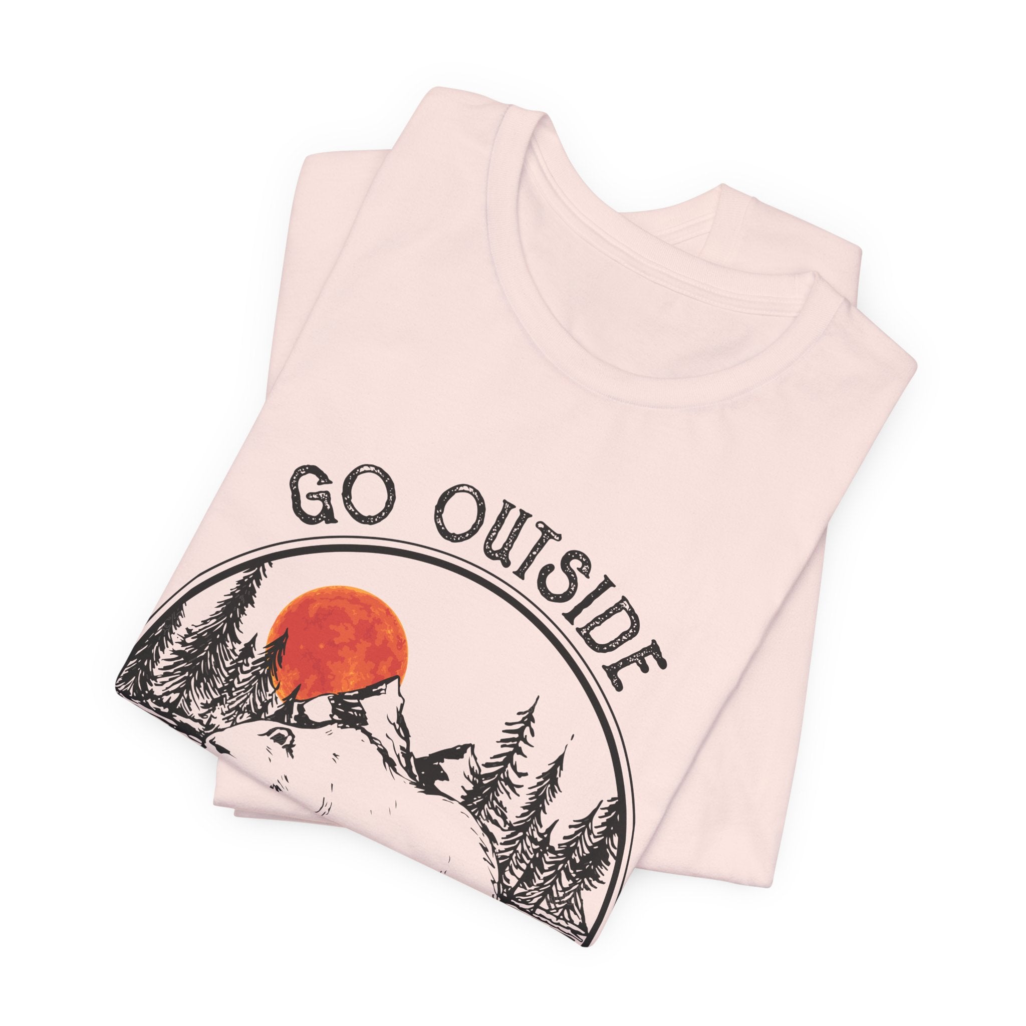 Go Outside Worst Case Bear T-Shirt | Adventure Lovers Gift