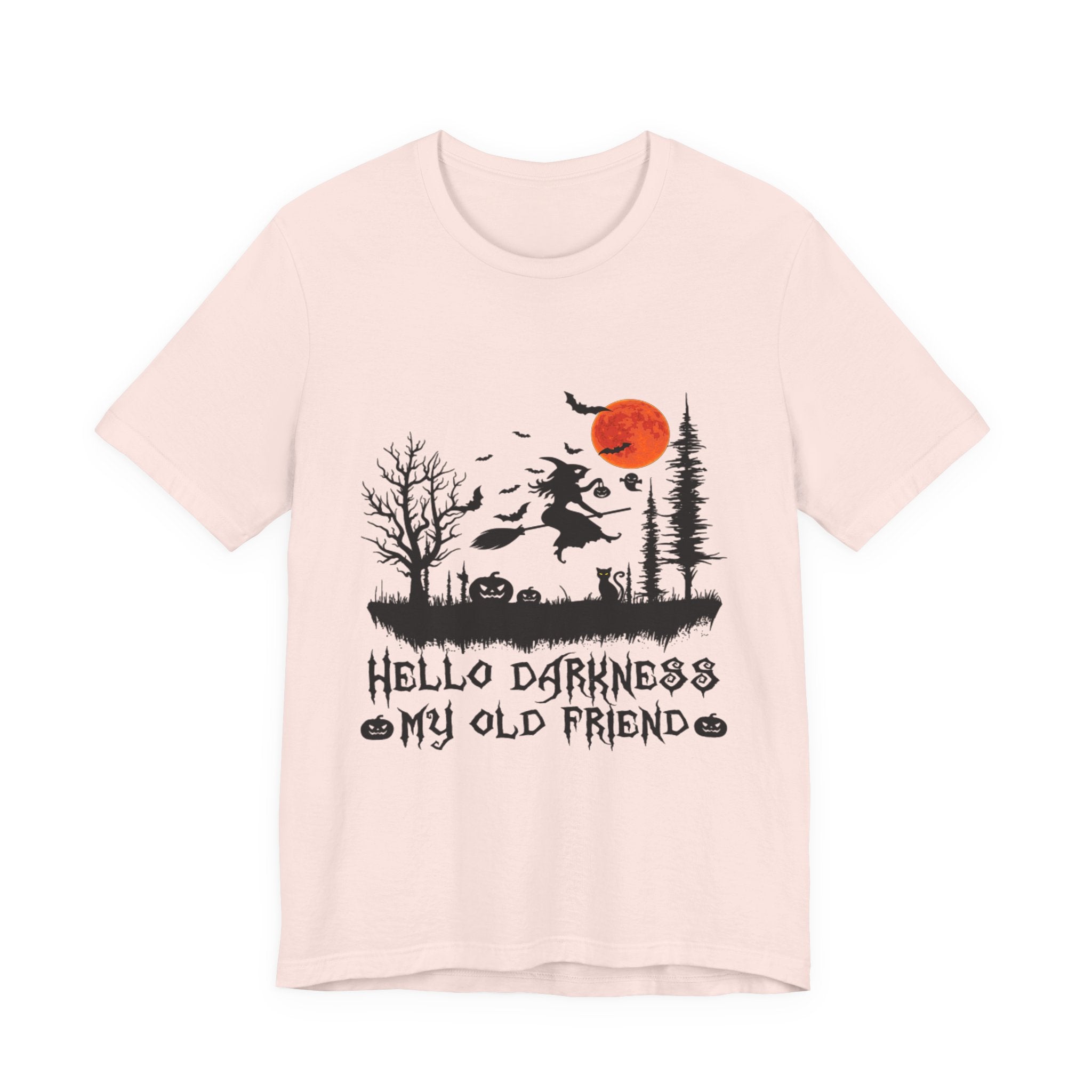 Hello Darkness My Old Friend T-Shirt | Hippie Halloween Gift