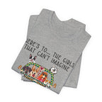 Girls Can't Imagine Life Without Dogs T-Shirt | Dog Mom Gift