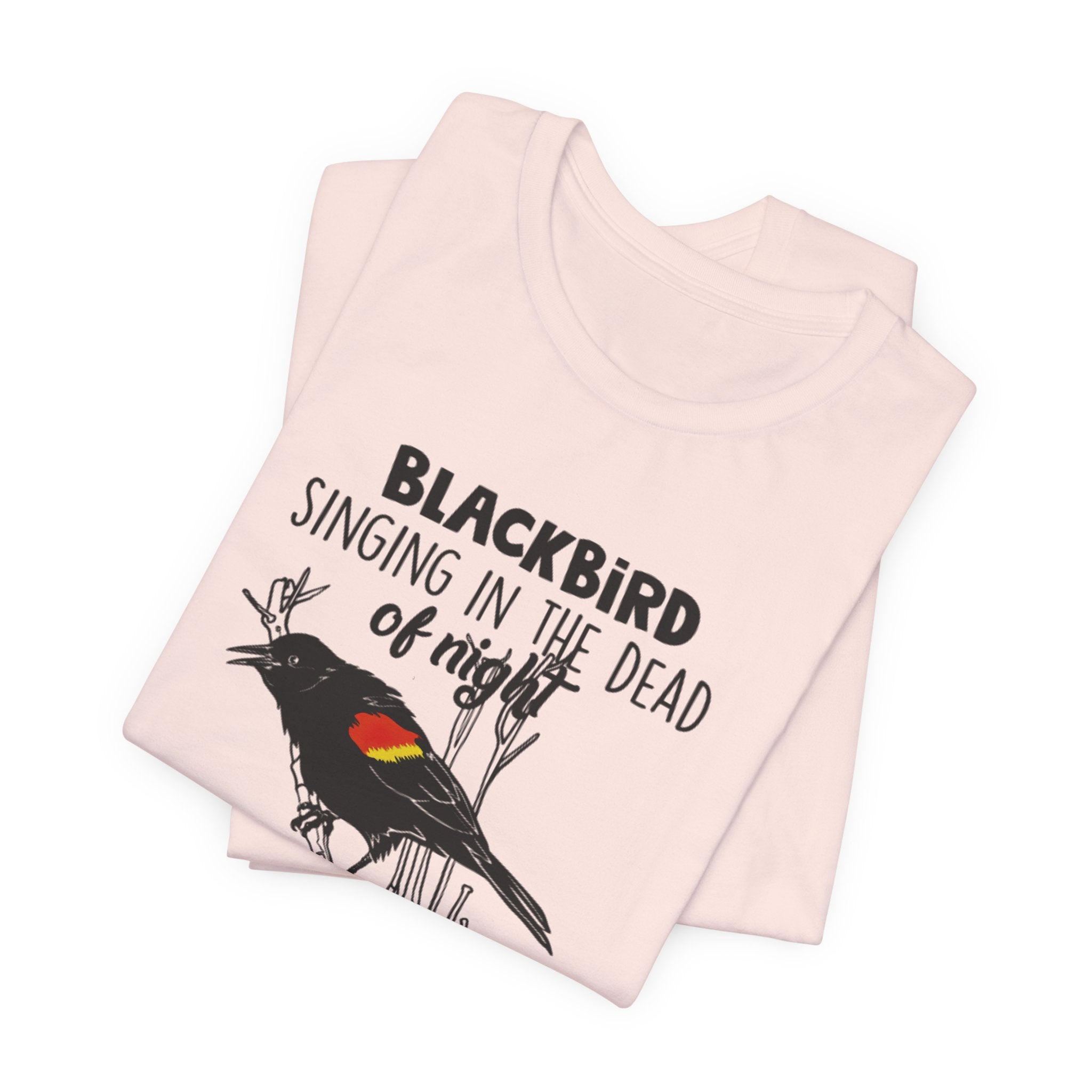Blackbird Learn to Fly T-Shirt | Free Spirit Hippie Gift