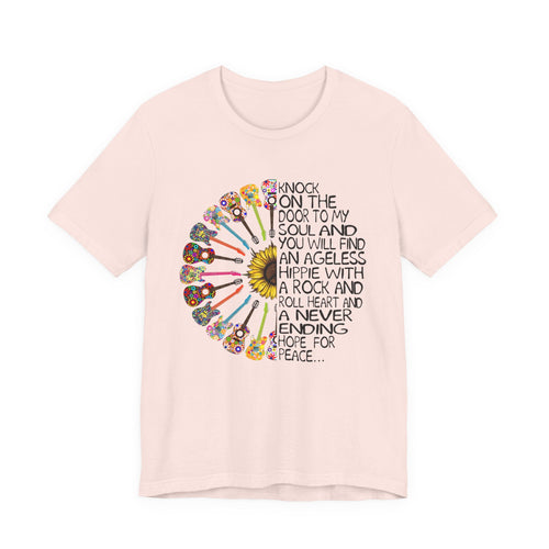 Ageless Hippie Soul Rock & Roll Heart T-Shirt | Peace Lover Gift