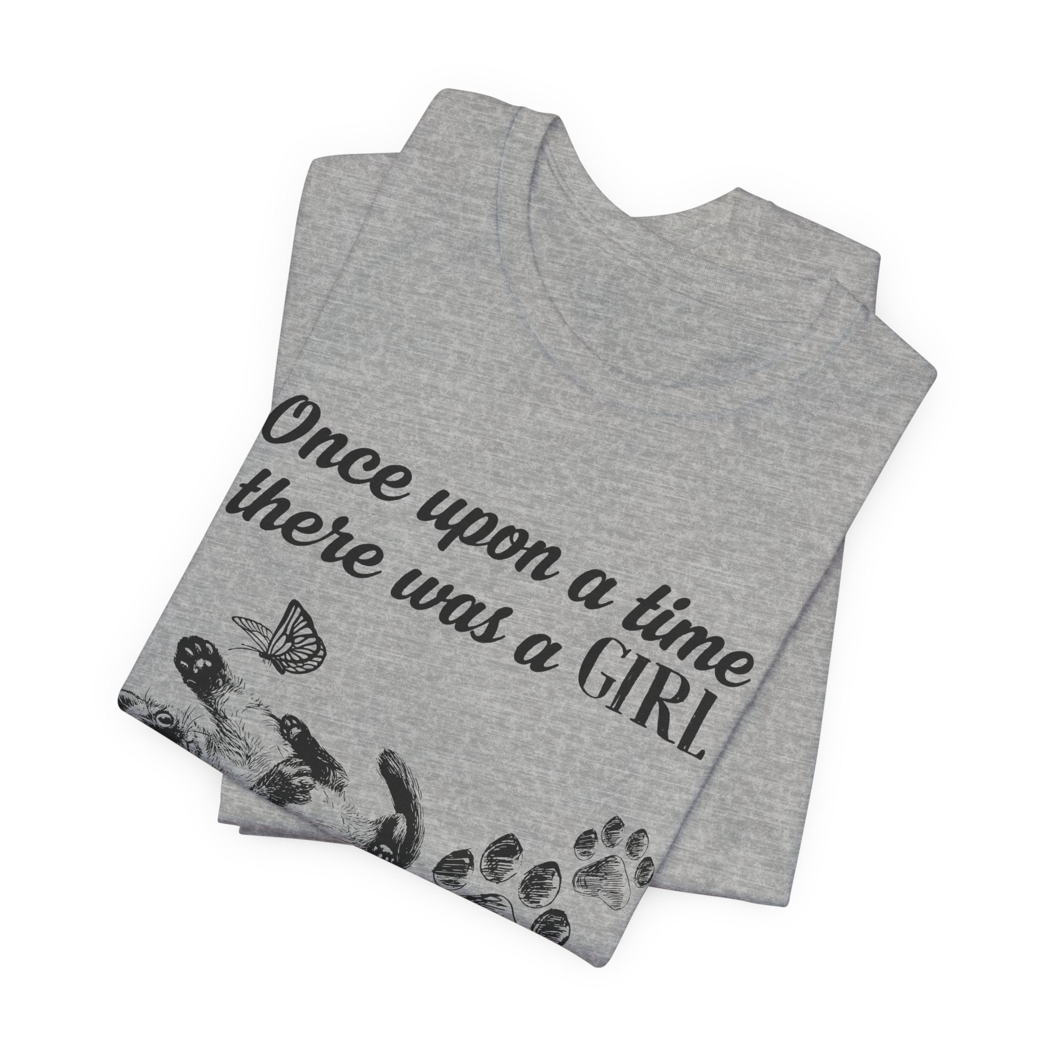 Girl Who Loved Cats & Dogs T-Shirt | Dog Lover Gift