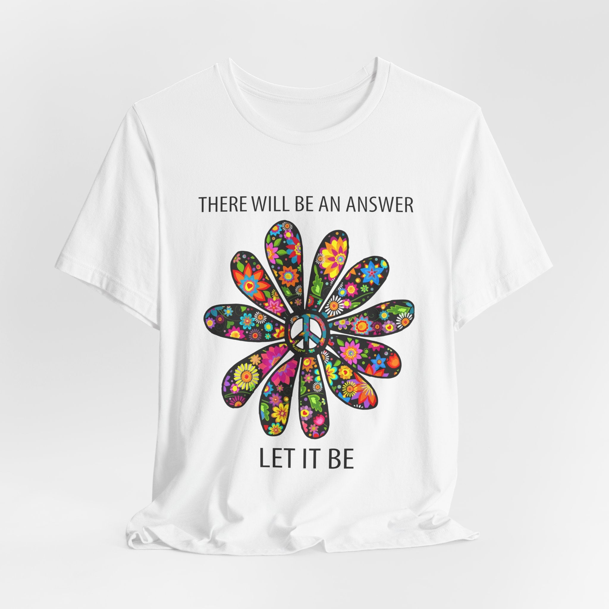 "Let It Be" Peace Flower T-Shirt | Hippie Soul Gift