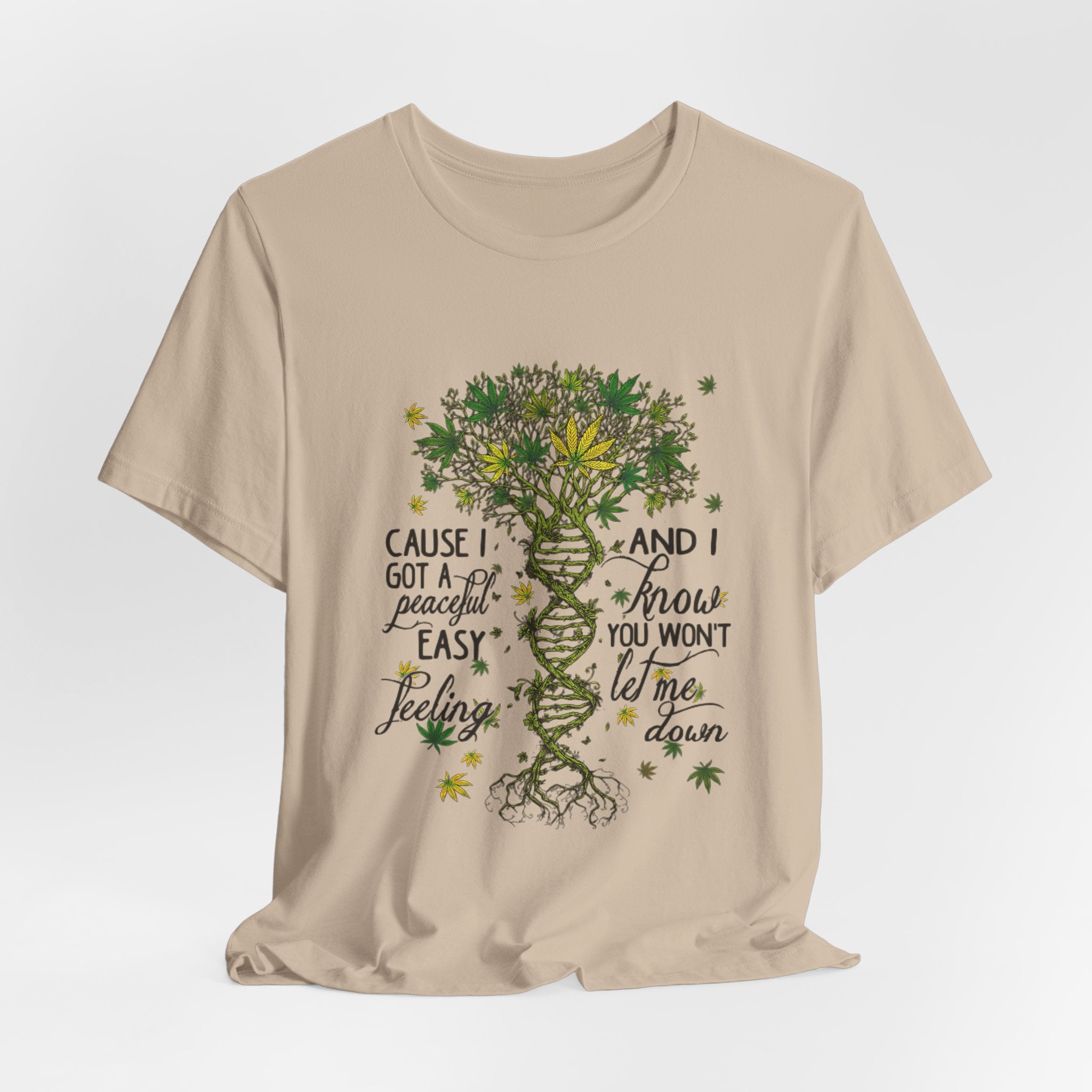 Peaceful Easy Feeling T-Shirt | Hippie Soul Cannabis DNA Gift