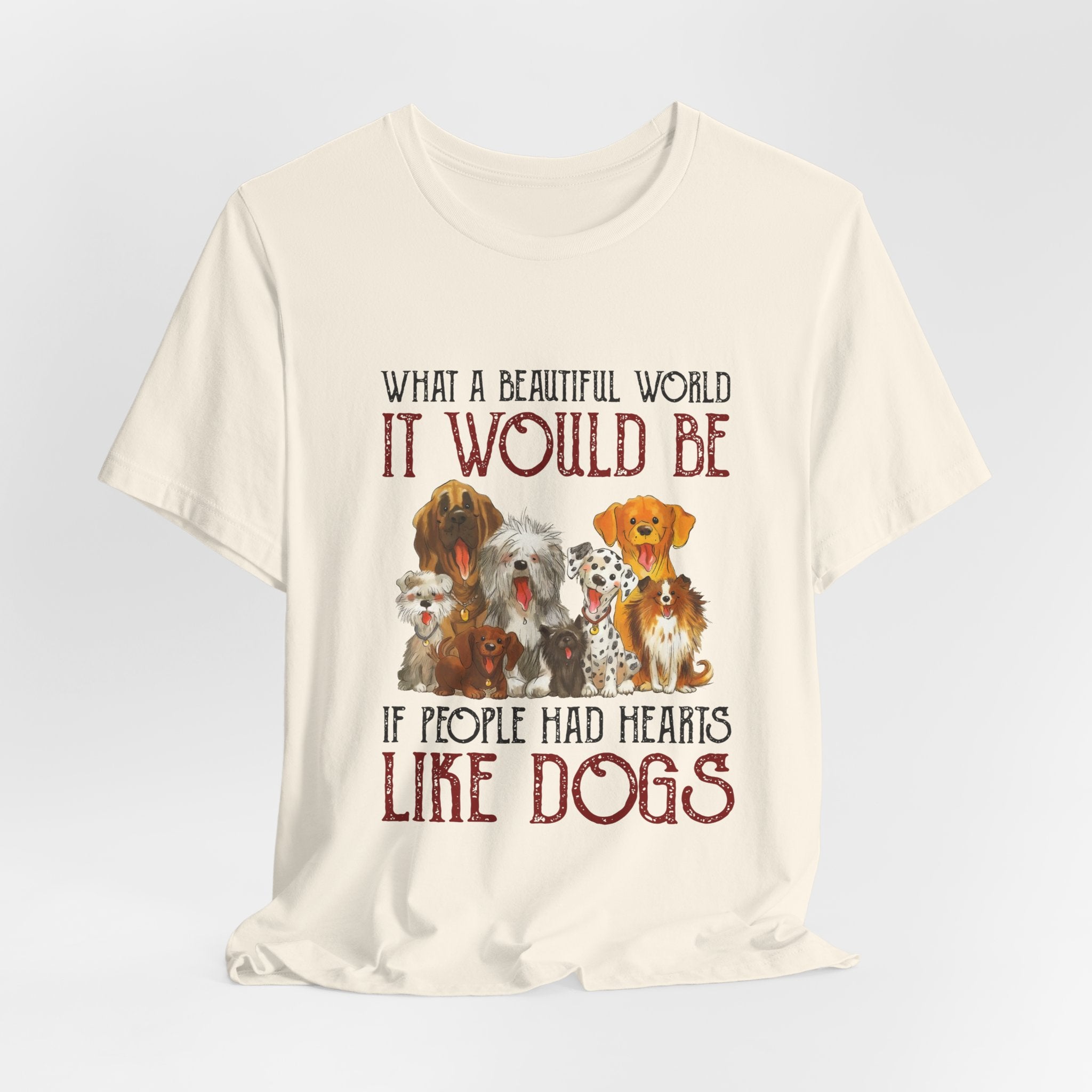 Hearts Like Dogs T-Shirt | Dog Lover Owner Gift
