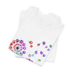 Paw Print Dandelion T-Shirt | Dog Lover Gift for Fur Parents