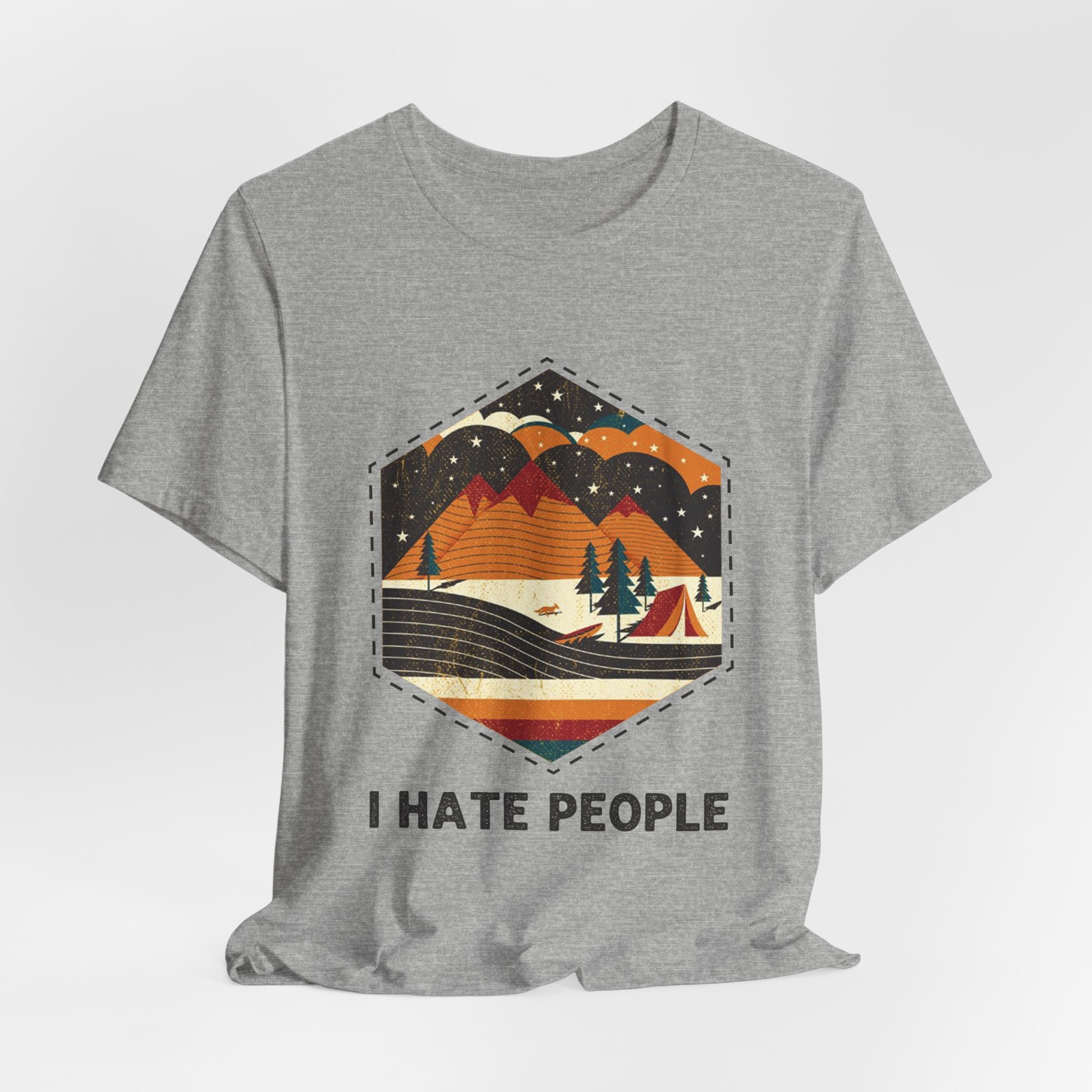 I Hate People T-Shirt | Introverted Camper Gift