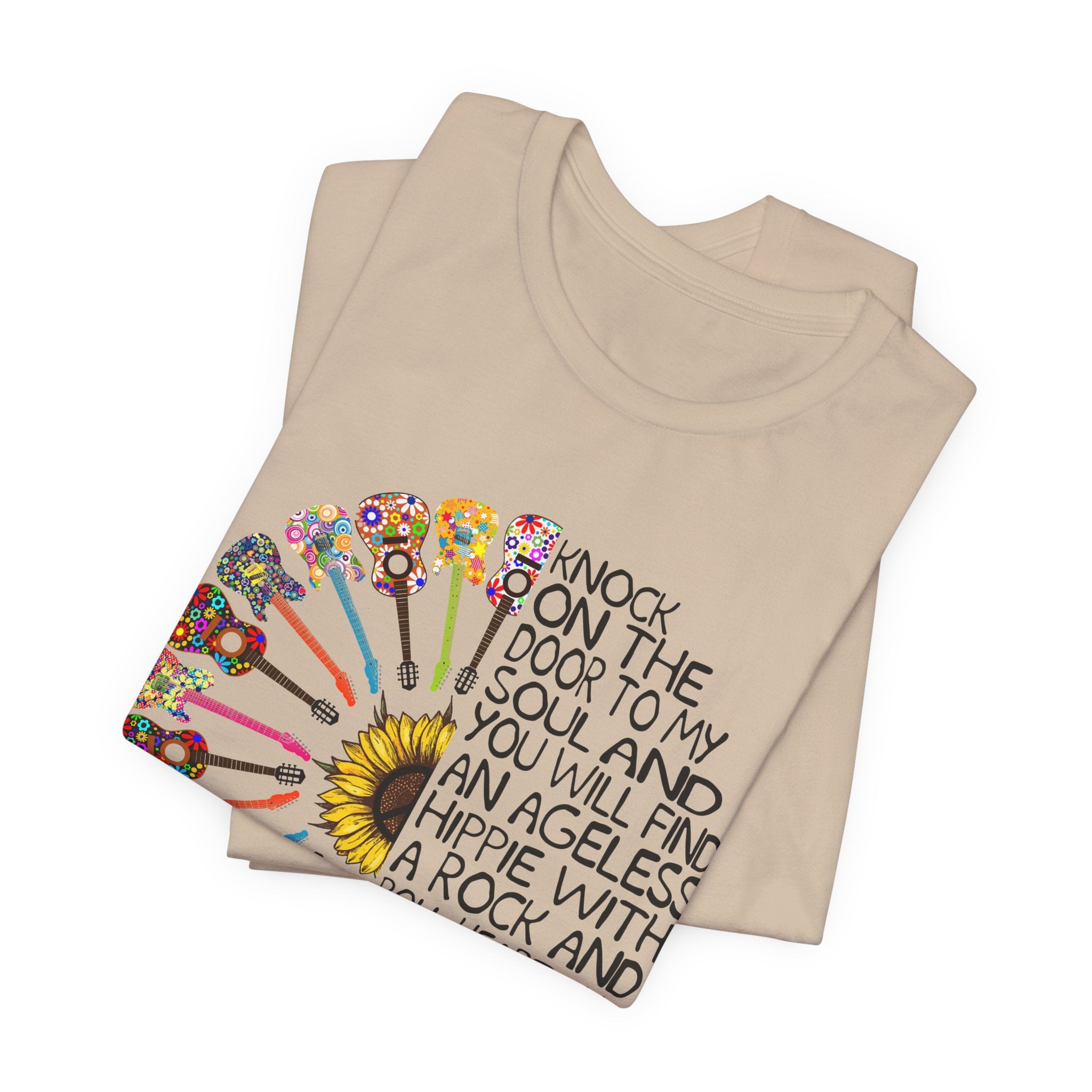 Ageless Hippie Soul Rock & Roll Heart T-Shirt | Peace Lover Gift