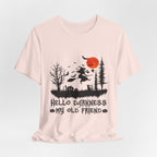 Hello Darkness My Old Friend T-Shirt | Hippie Halloween Gift
