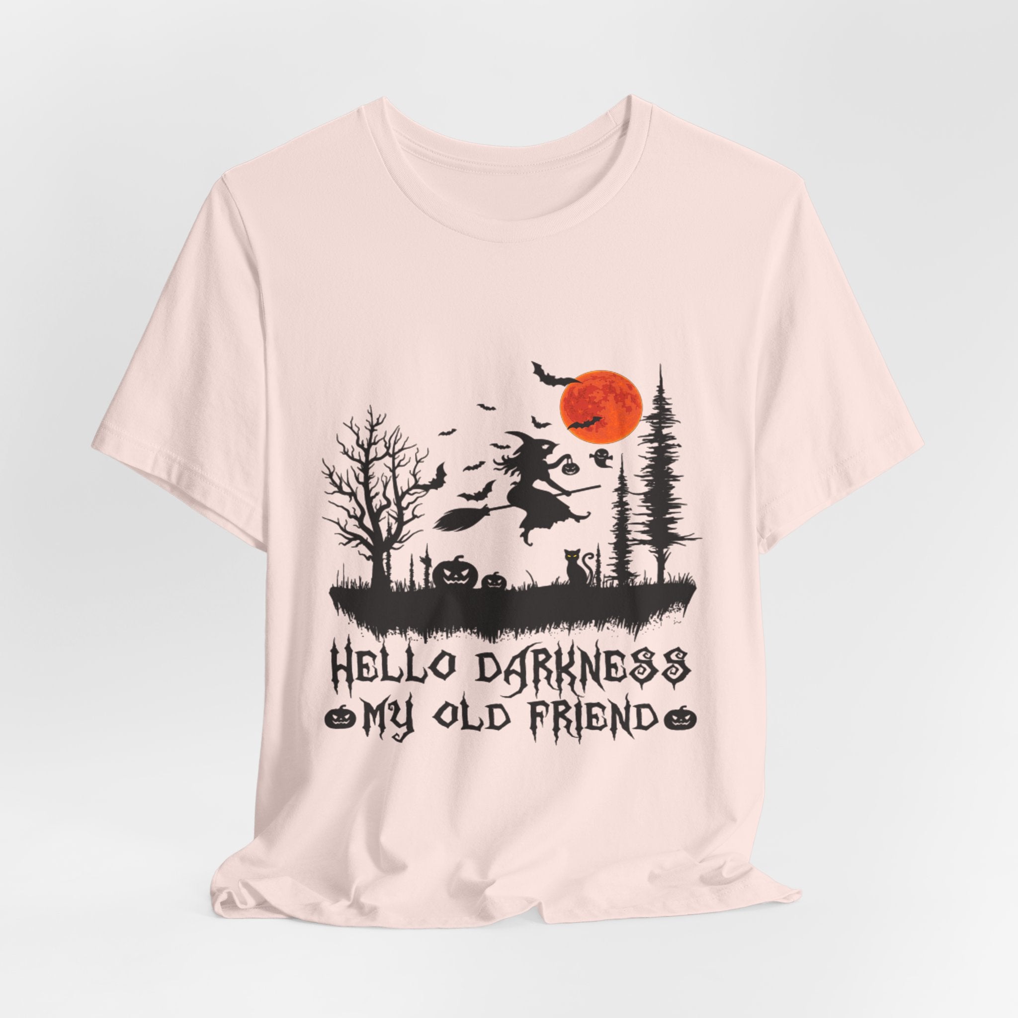 Hello Darkness My Old Friend T-Shirt | Hippie Halloween Gift