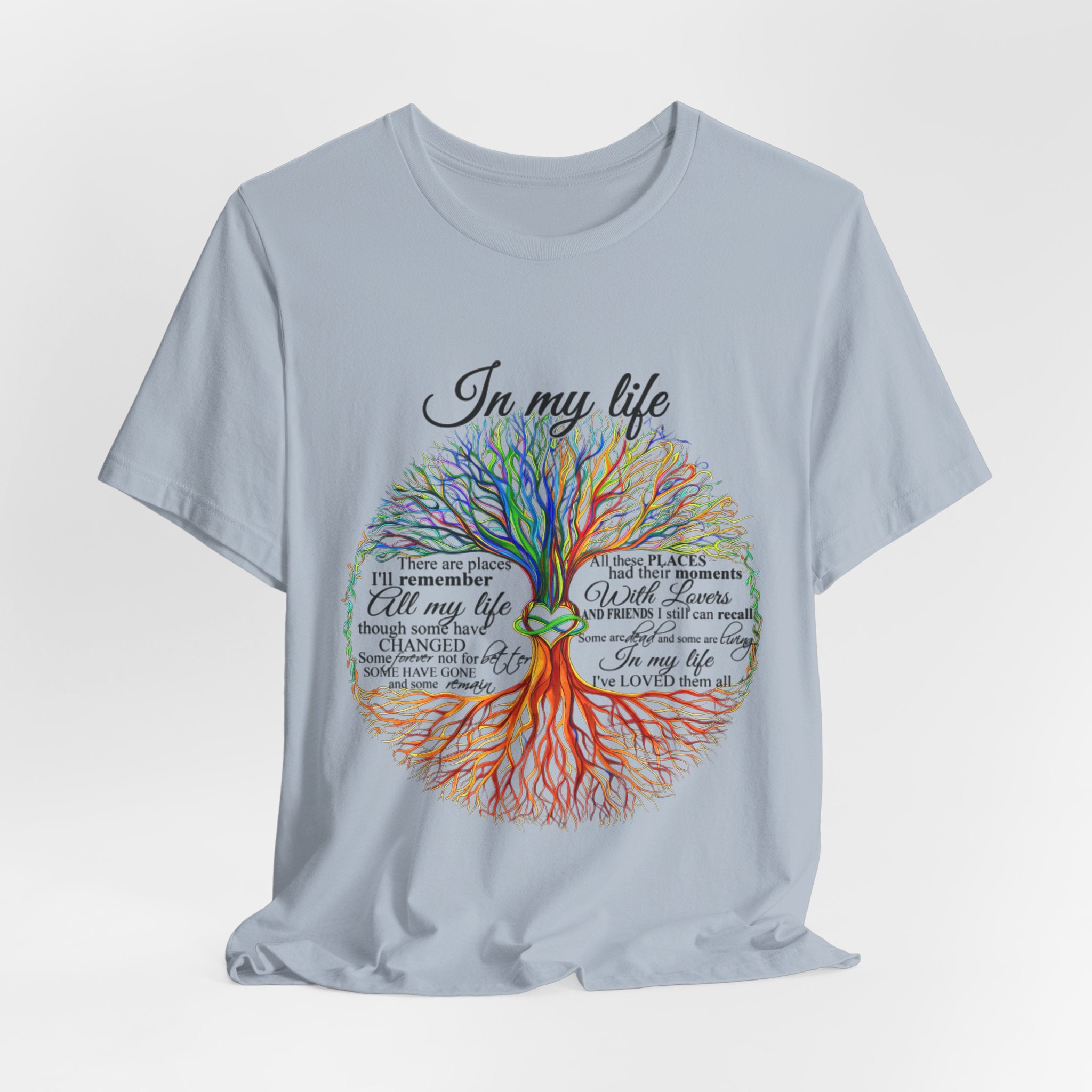 In My Life Lyrics Tree T-Shirt | Hippie Soul Gift