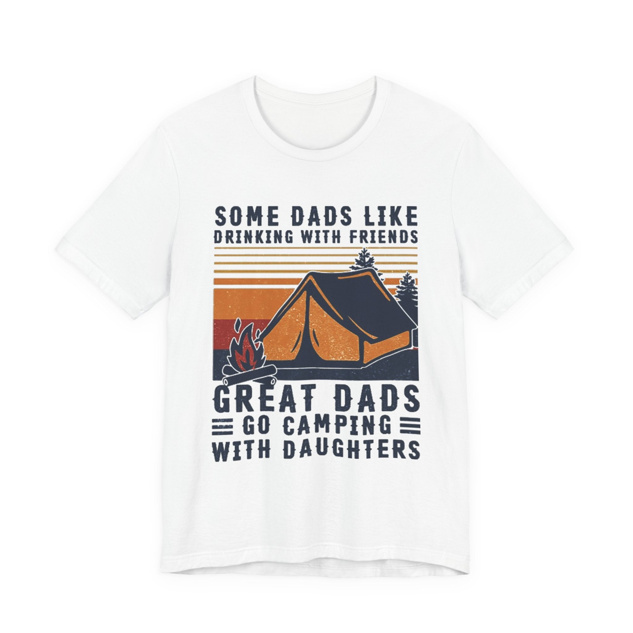Great Dads Go Camping With Daughters T-Shirt | Camping Dad Gift