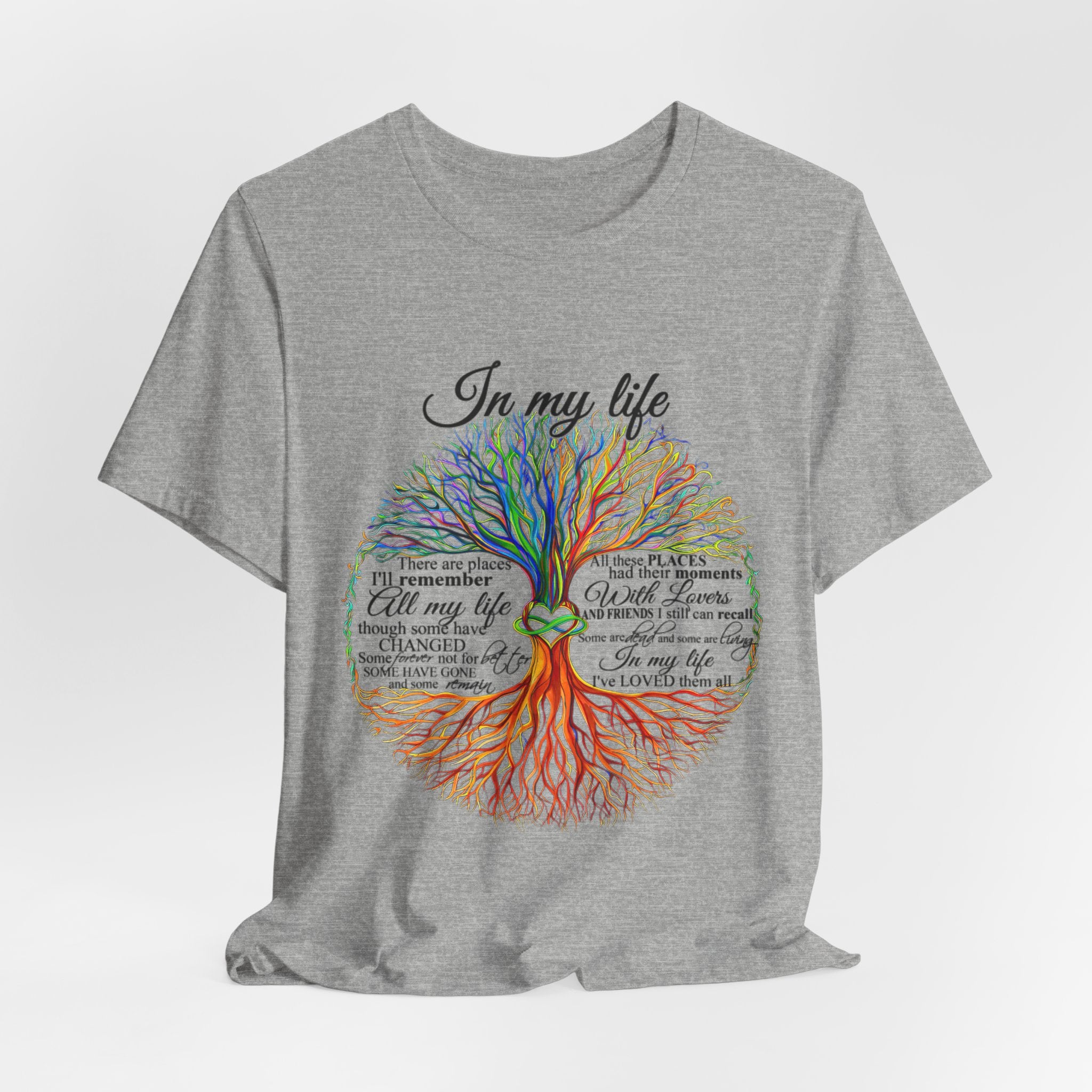 In My Life Lyrics Tree T-Shirt | Hippie Soul Gift