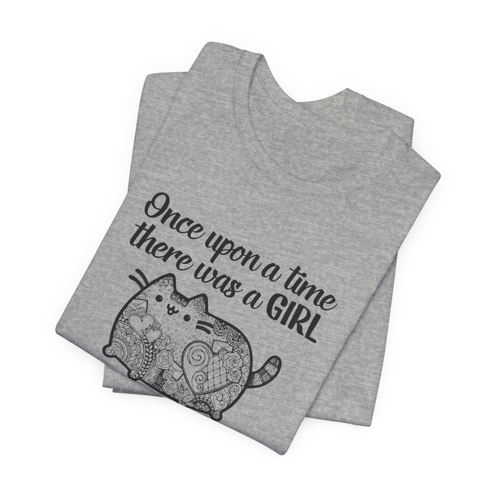 Once Upon a Time Cat & Tattoos T-Shirt | Tattooed Cat Lover Gift