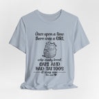 Girl Who Loved Cats & Tattoos T-Shirt | Cat Lover Gift