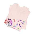 Paw Print Dandelion T-Shirt | Dog Lover Gift for Fur Parents