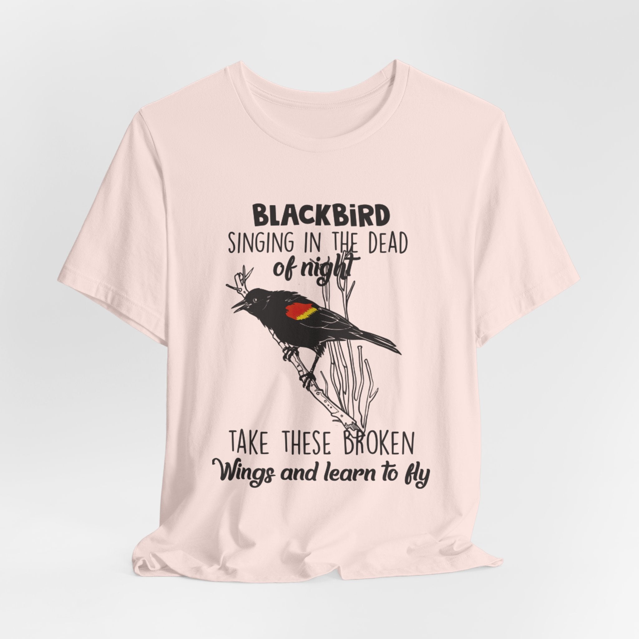 Blackbird Learn to Fly T-Shirt | Free Spirit Hippie Gift