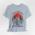 Save Animals Eat People T-Shirt | Funny Bear Camper Gift