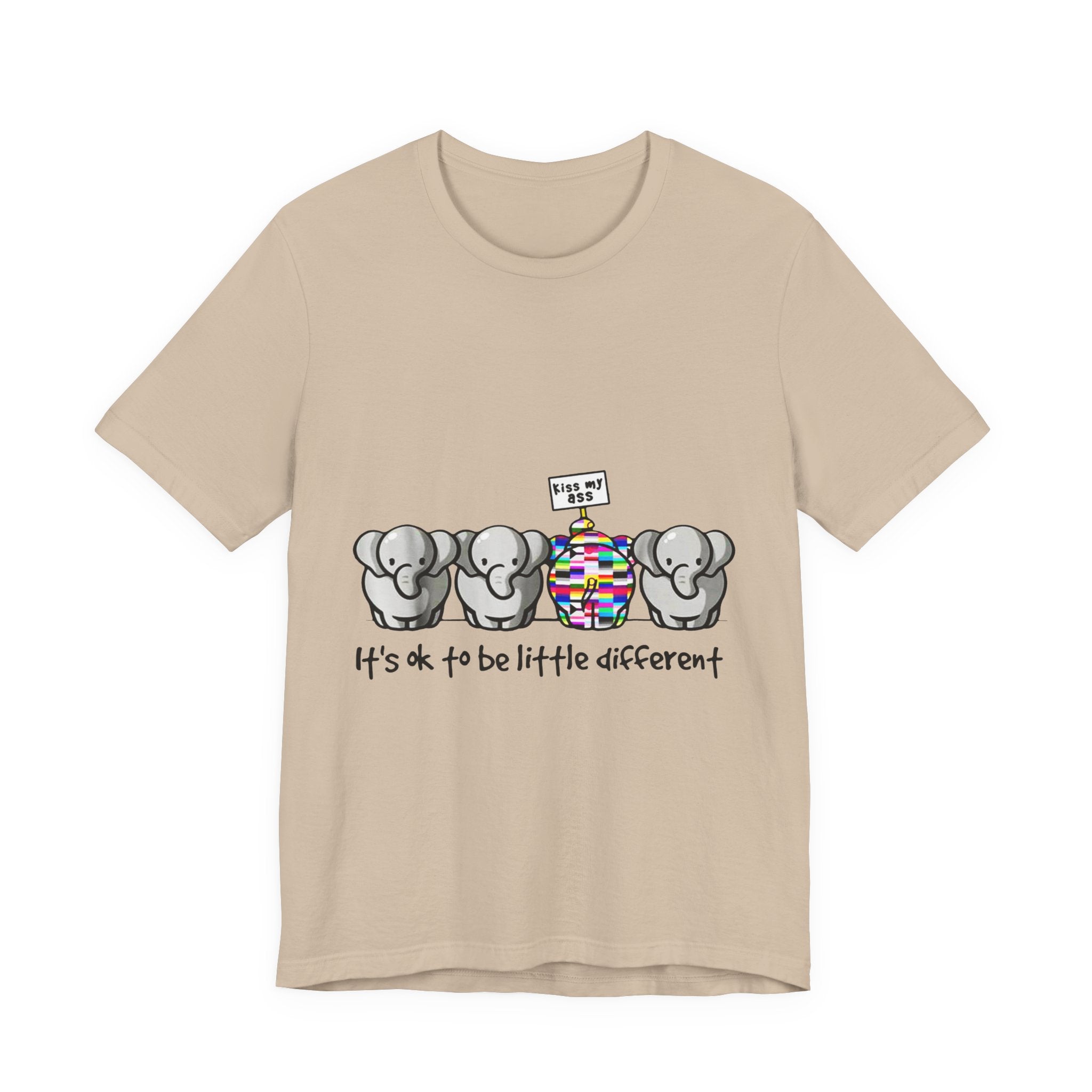It's Ok To Be Different Elephant T-Shirt | Sassy Wildlife Gift