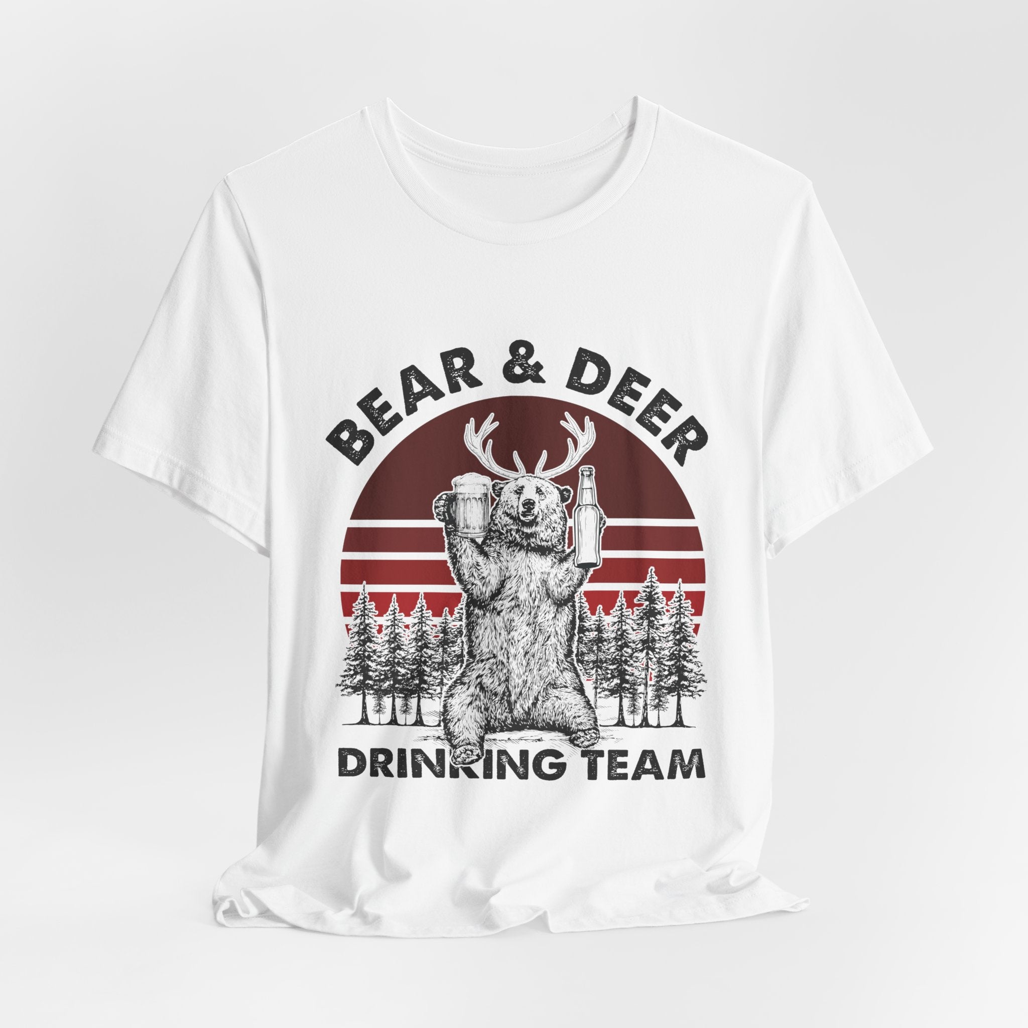 Bear & Deer Drinking Team T-Shirt | Campers Gift