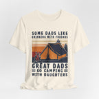 Great Dads Go Camping With Daughters T-Shirt | Camping Dad Gift