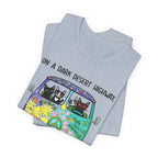 On a Dark Desert Highway Cats T-Shirt | Cat Lover Gift