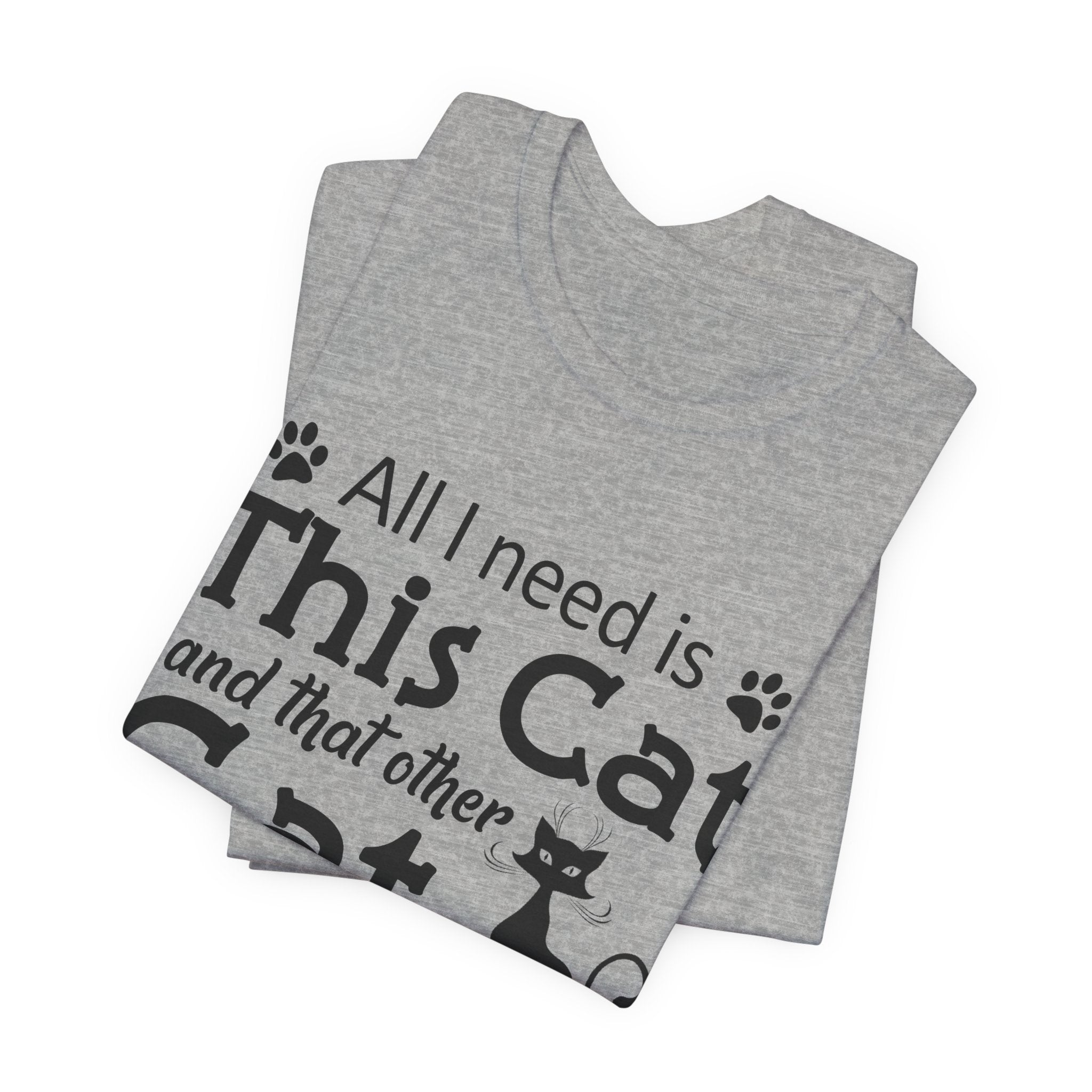 All I Need Is This Cat T-Shirt | Crazy Cat Lover Gift