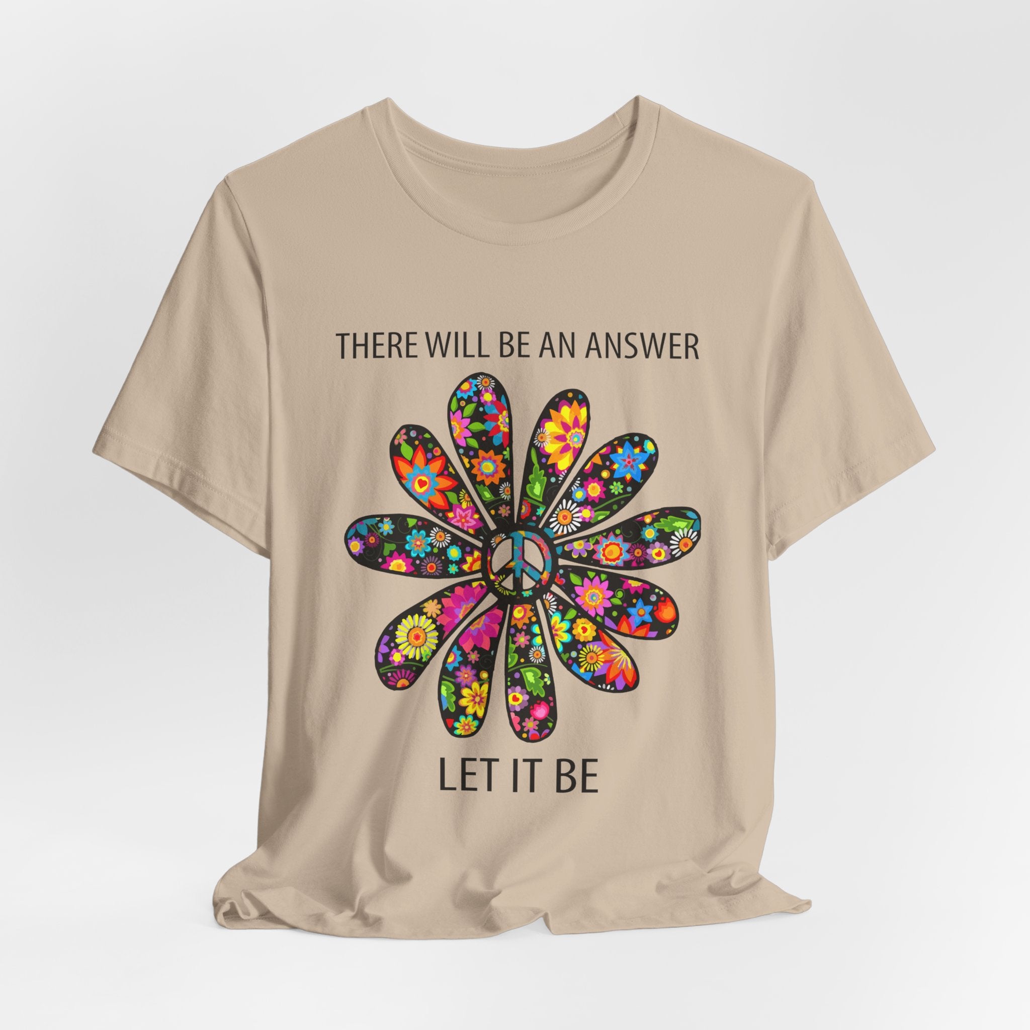 "Let It Be" Peace Flower T-Shirt | Hippie Soul Gift