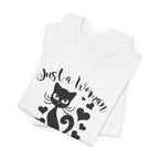 Just a Woman Who Loves Cats & Books T-Shirt | Cat Lover Gift