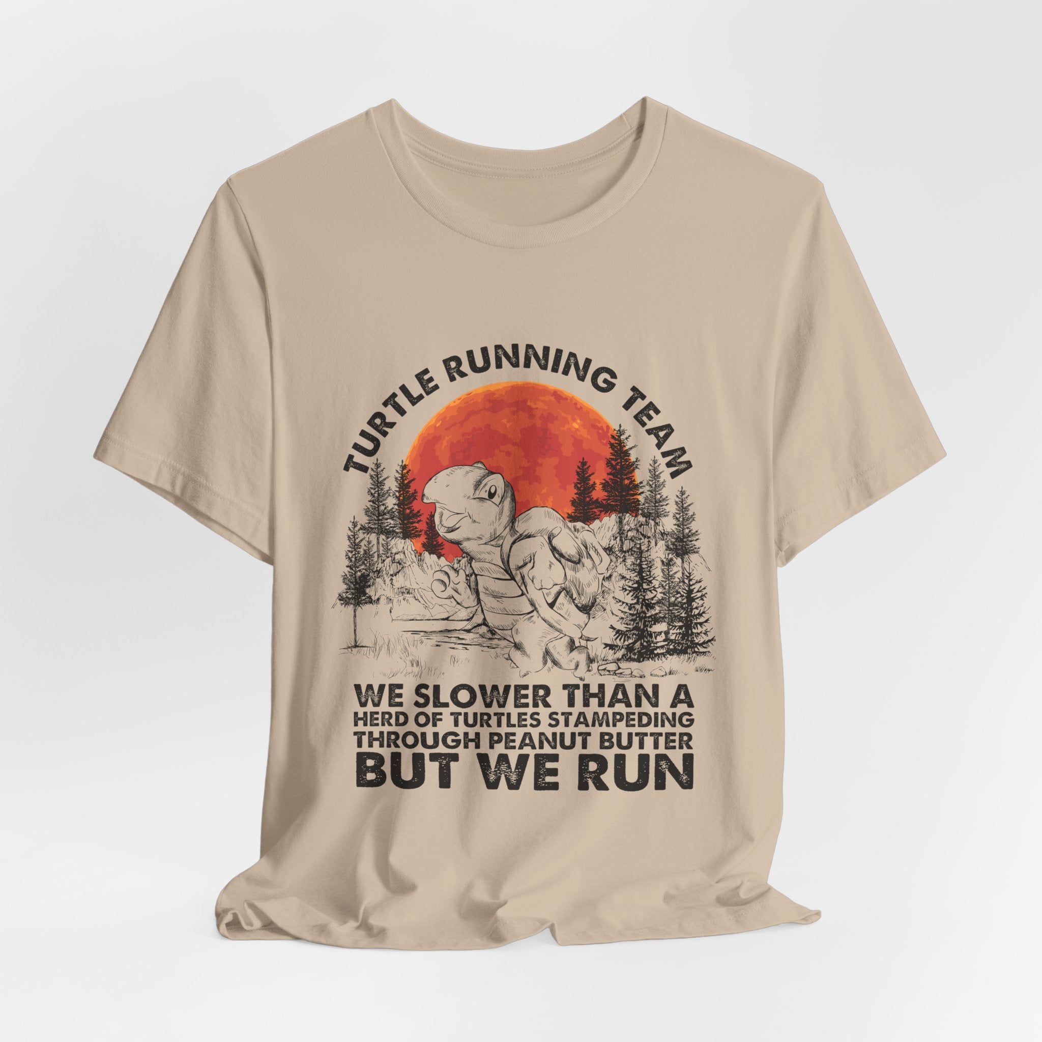Turtle Running Team T-Shirt | Funny Outdoor Runner Gift