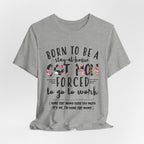 Born To Be A Stay-At-Home Cat Mom T-Shirt | Funny Cat Mom Gift
