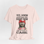 No I Don't Care Cat T-Shirt | Sassy Cat Lover Gift