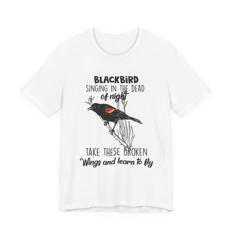 Blackbird Learn to Fly T-Shirt | Free Spirit Hippie Gift