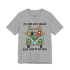 On a Dark Desert Highway T-Shirt | Hippie Cat Lover Gift