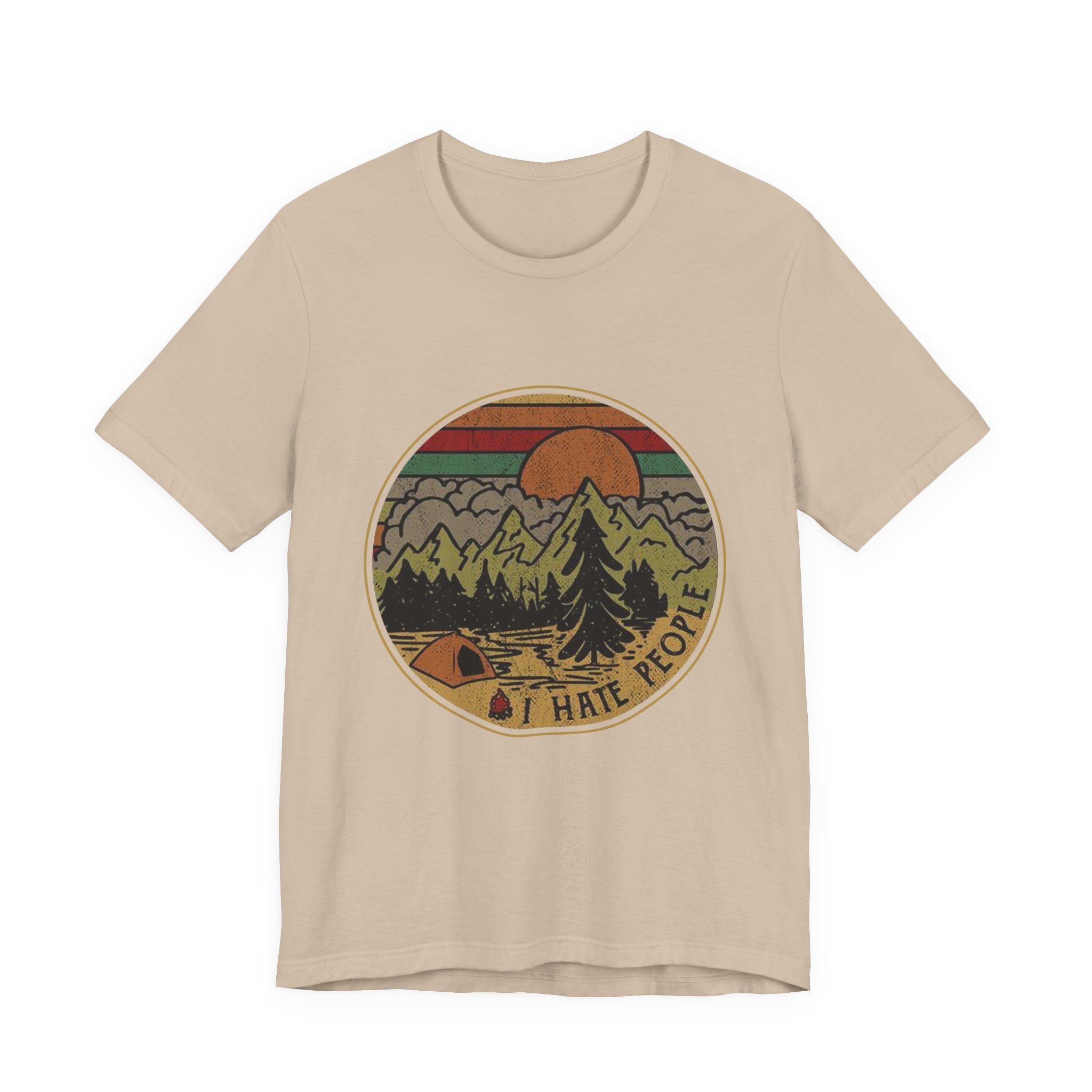 I Hate People T-Shirt | Solitary Camper Gift
