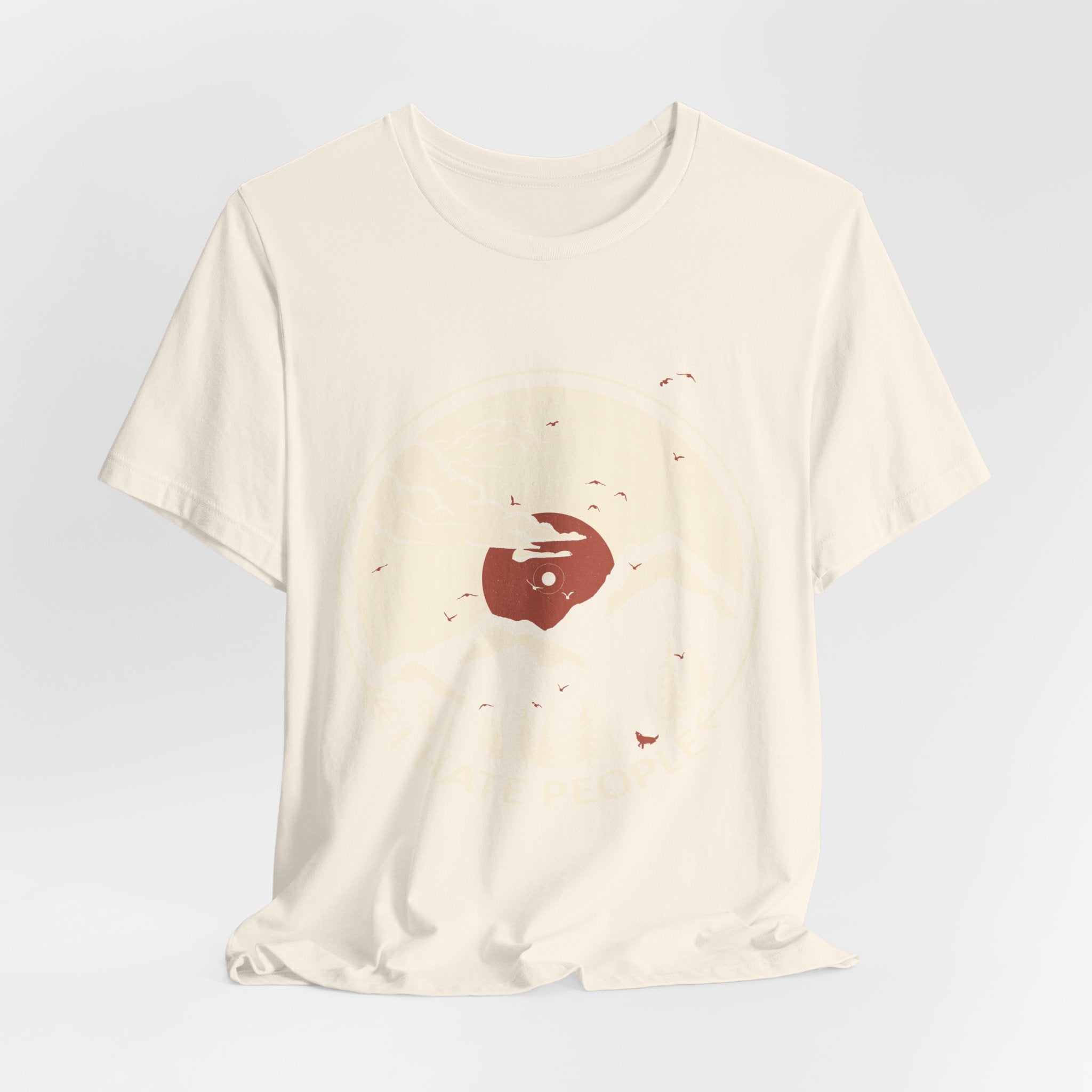 I Hate People T-Shirt | Solitary Camper Dog Lover Gift