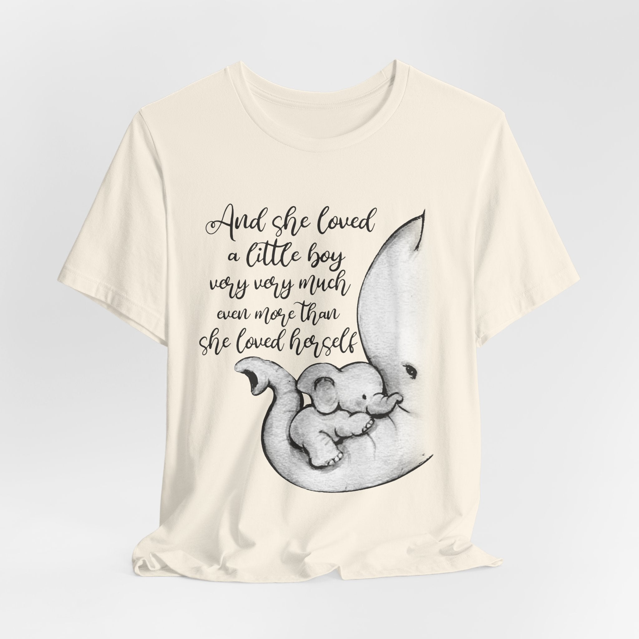 She Loved A Little Boy Elephant T-Shirt | Mom & Son Gift