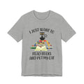 I Just Want To Read Books T-Shirt | Cat Lover Gift