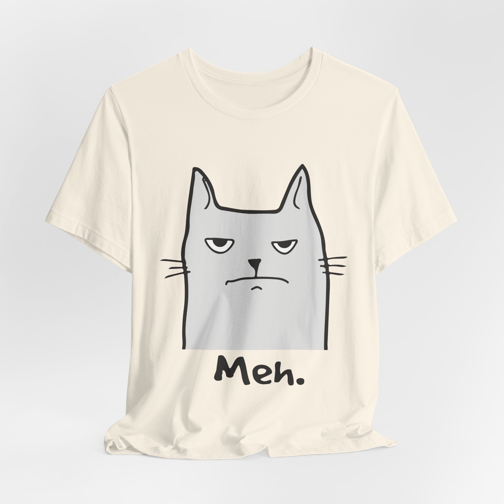 Meh. Grumpy Cat T-Shirt | Funny Cat Lover Gift
