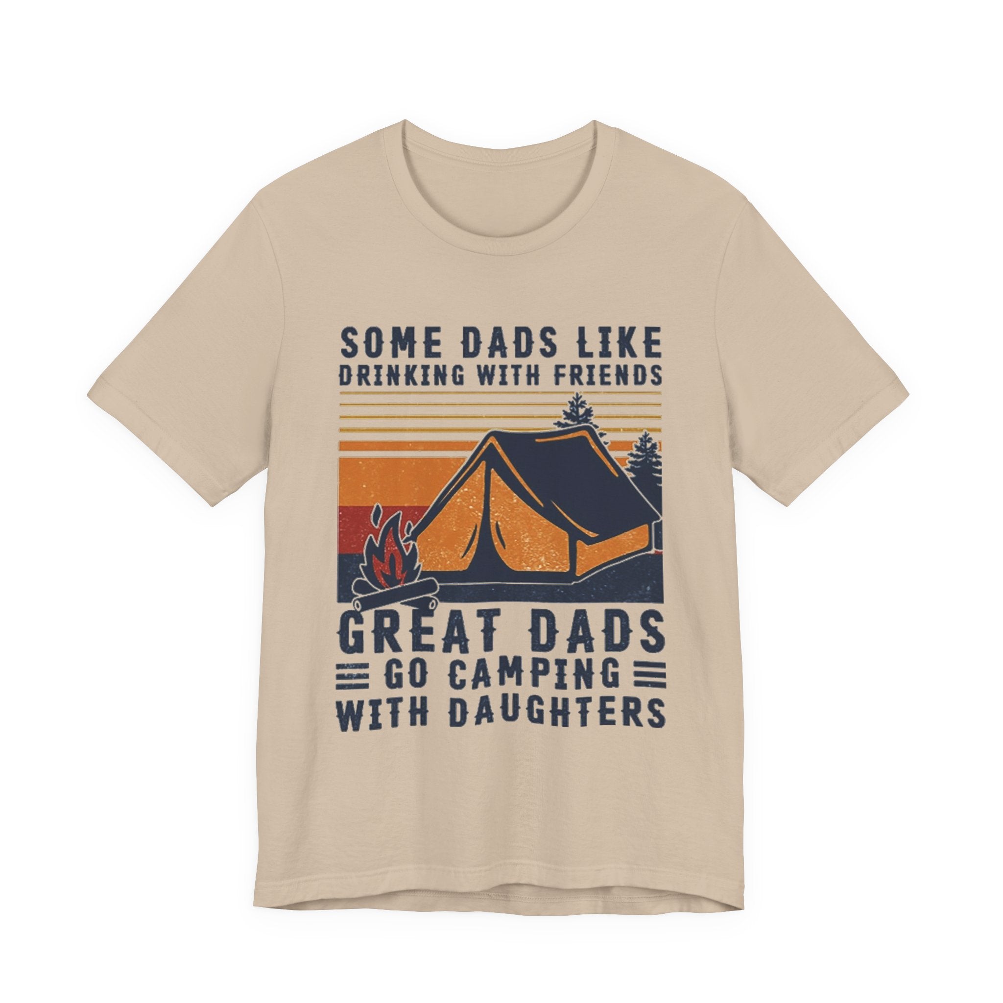 Great Dads Go Camping With Daughters T-Shirt | Camping Dad Gift