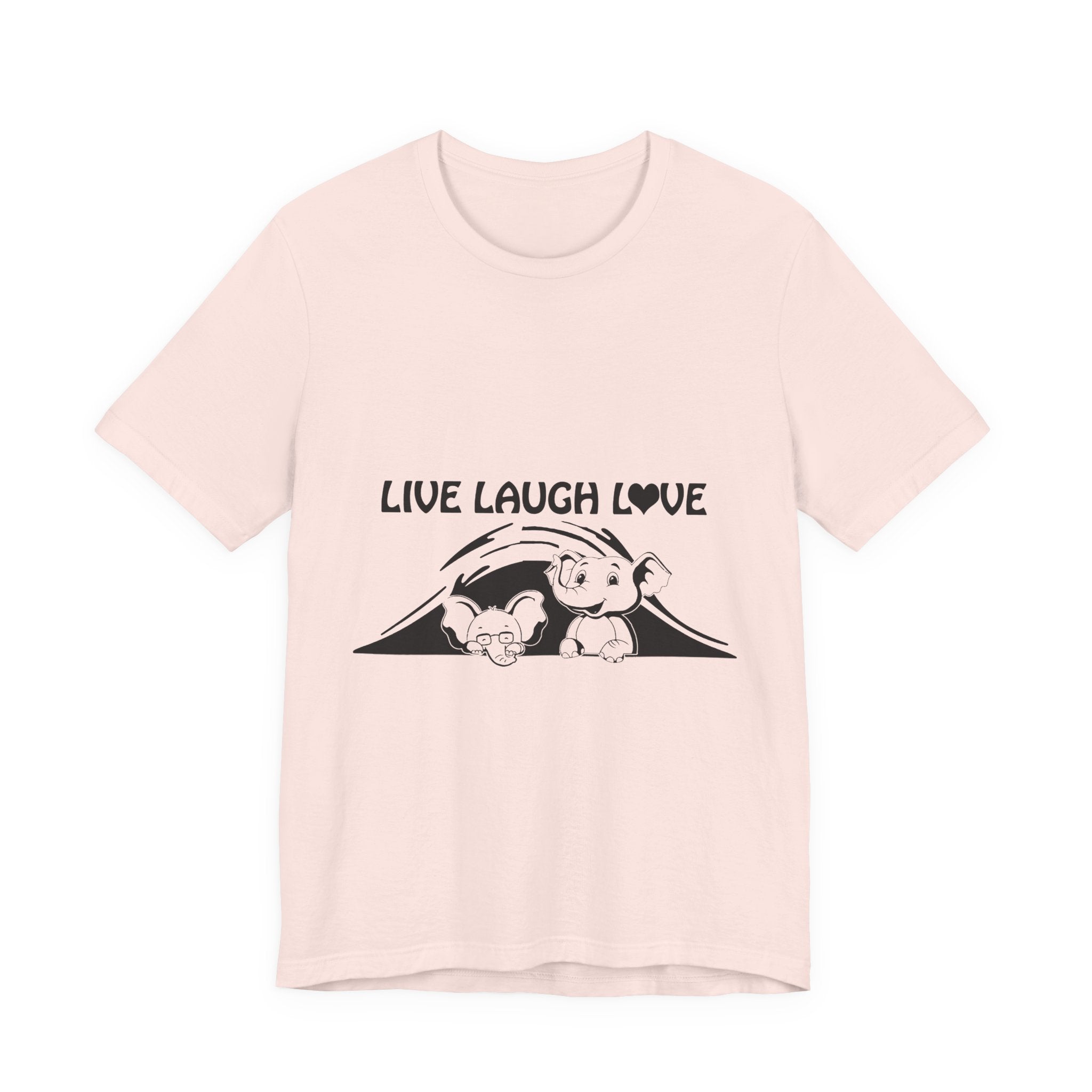 Live Laugh Love Elephants T-Shirt | Elephant Lover Gift
