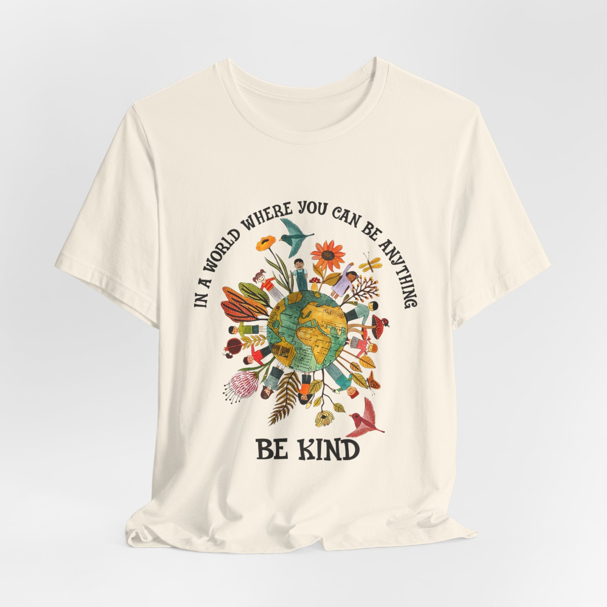 In A World Be Kind T-Shirt | Hippie Soul Gift