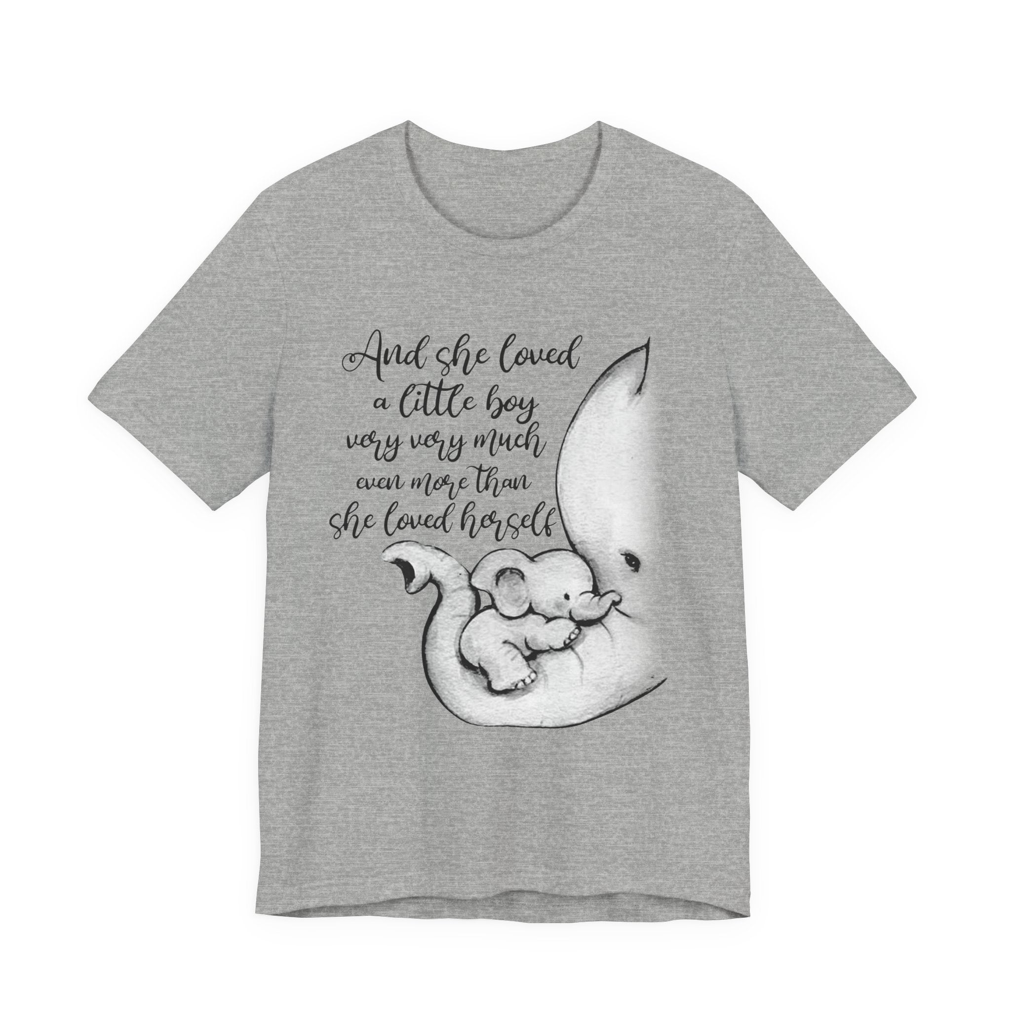 She Loved A Little Boy Elephant T-Shirt | Mom & Son Gift